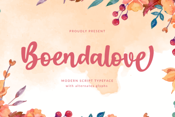 Boendalove: A Font for Creative Campaigns