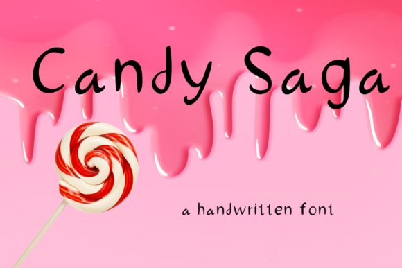 Candy Saga: A Sweet Script Font