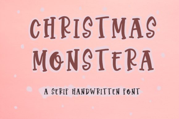 Christmas Monstera: A Festive Font for Creative Brands