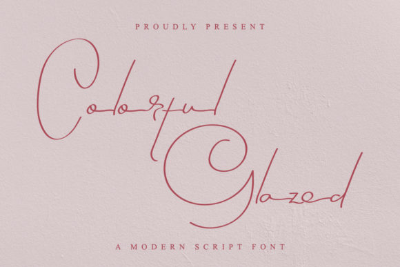 Colorful Glazed Font for Business