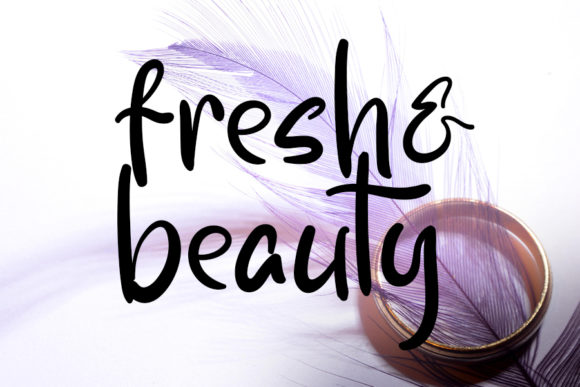 Fresh Beauty Font: Elegant Script for Editorial Design