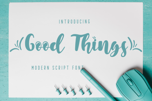 Good Things: A Sweet Script for Designers