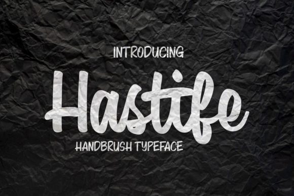 Hastife: A Bold Handwritten Font for Creative Projects