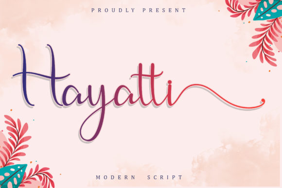 Hayatti: Elegant Handwritten Font for Crafters