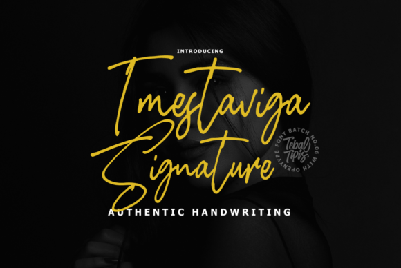 Imestaviga Signature: A Elegant Script Font