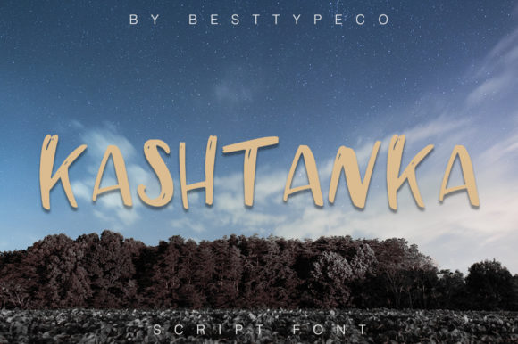 Kashtanka: A Handwritten Font for Web Design