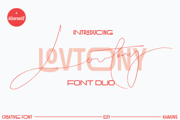 Lovtony: A Unique Script Font