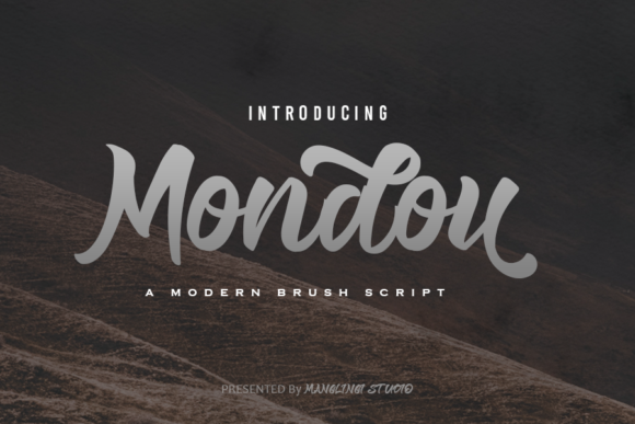 Mondou: A Flowing Handwritten Font