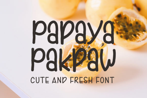 Papaya Pakpaw: A Fresh Font for Business