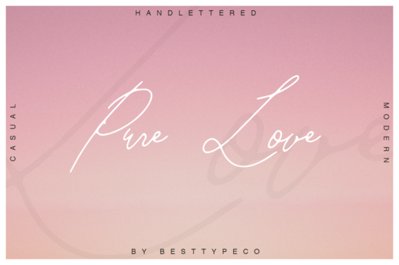 Pure Love: A Script Font for Real Design Work