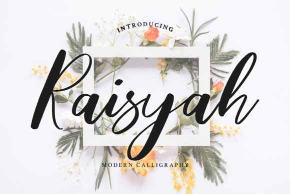 Raisyah: Elegant Script Font for Crafters