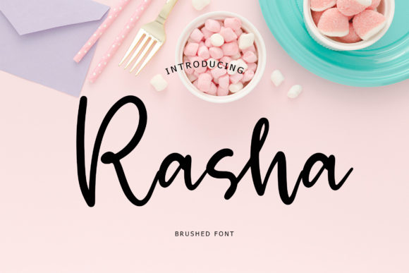 Rasha: A Elegant Handwritten Font