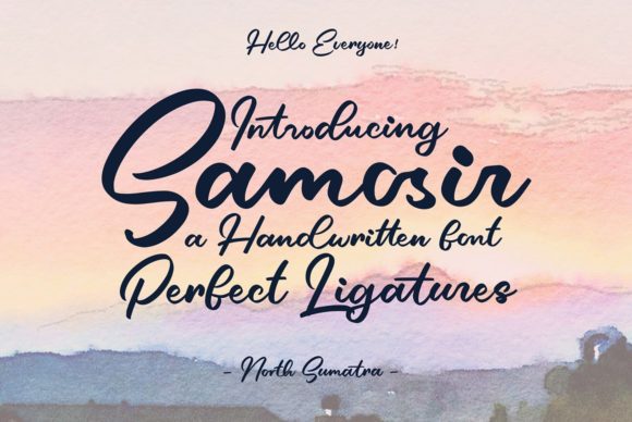Samosir: A Beautiful Handwritten Font