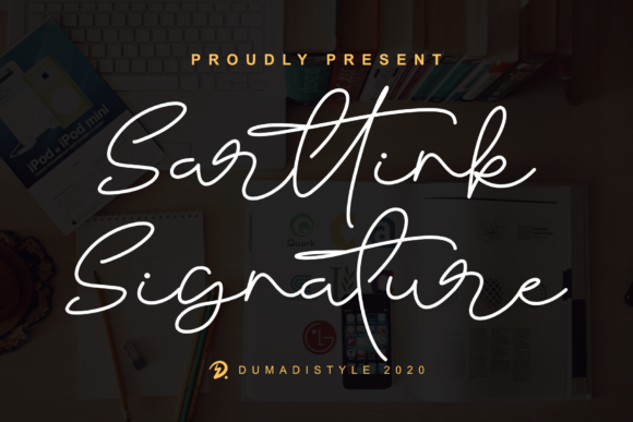 Sarttink Signature: A Stylish Font for Editorial Design