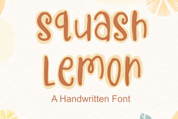 Squash Lemon Font for Business
