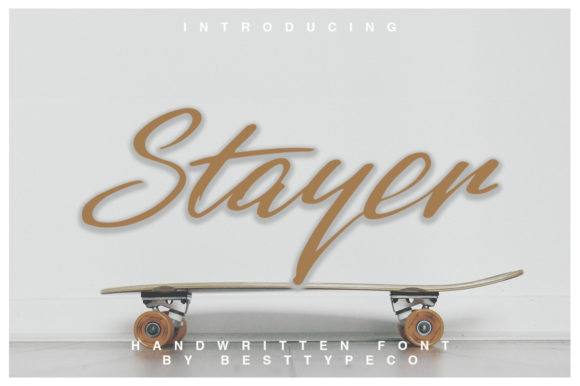 Stayer: A Flowing Font for Creative Projects