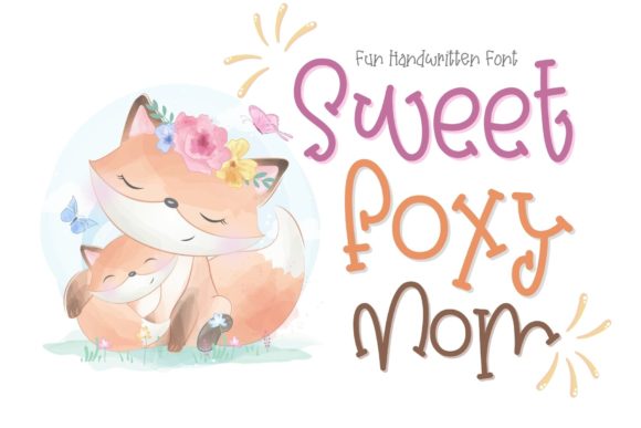Sweet Foxy Mom Font for Branding