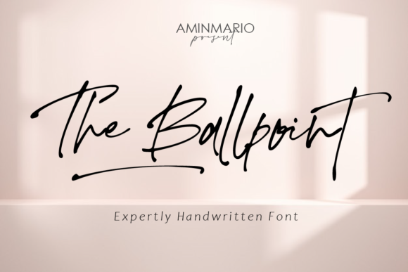 The Ballpoint Font: Handwritten Elegance