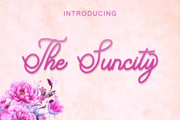 The Suncity Font: Elegant Handwritten Style for Web Design